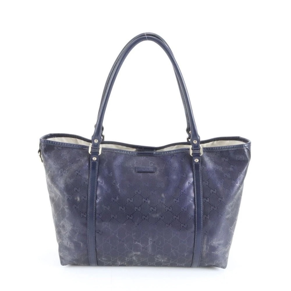 Gucci Dark Blue Monogram Tote